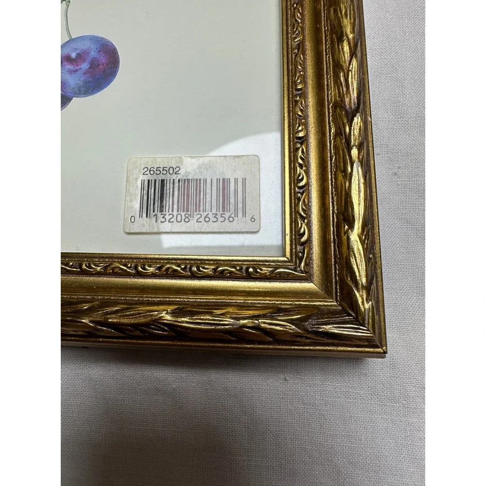 Burnes of Boston Gold Gilt Ornate Double Hanging Picture Frame 4x6 Vintage